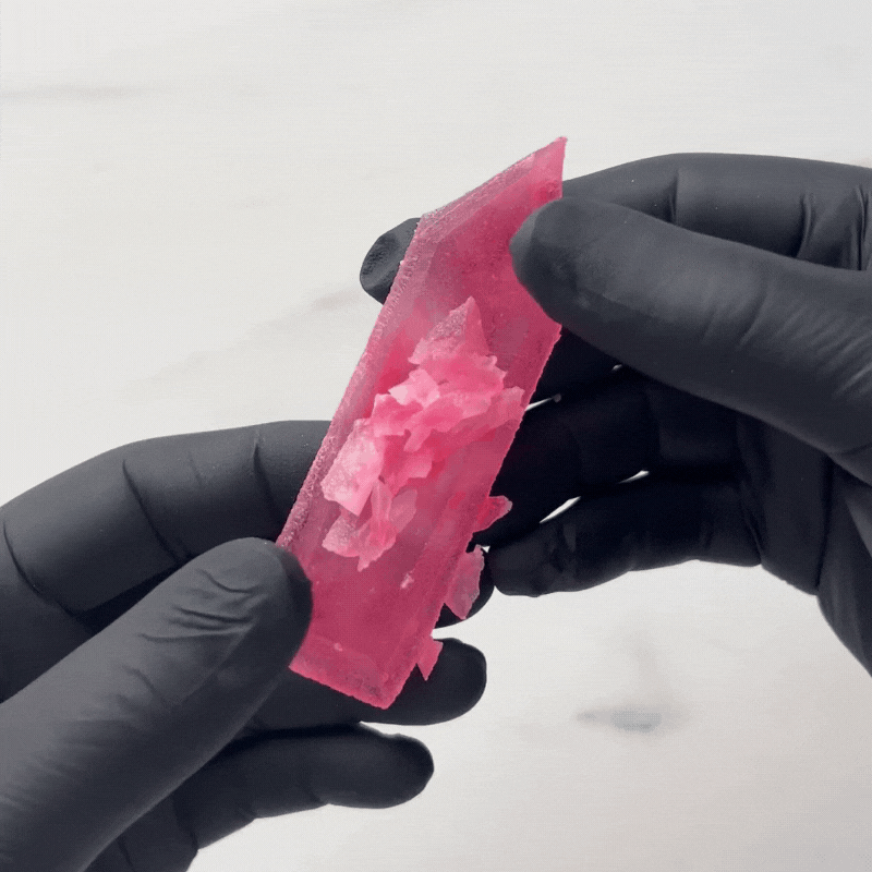 Rose edible crystal