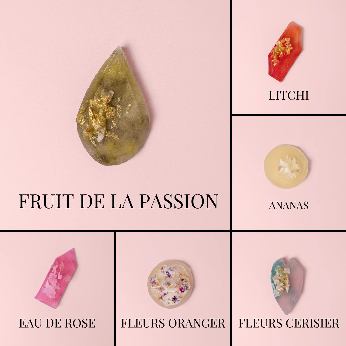 Collezione boutique di quarzo - cristalli commestibili