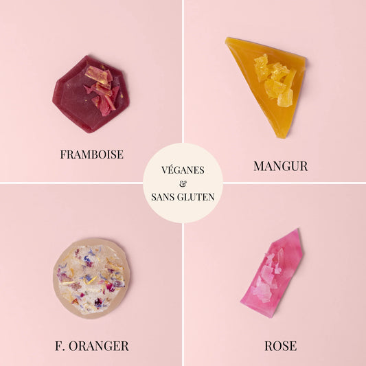 Ruby Collection - 4 eetbare kristallen