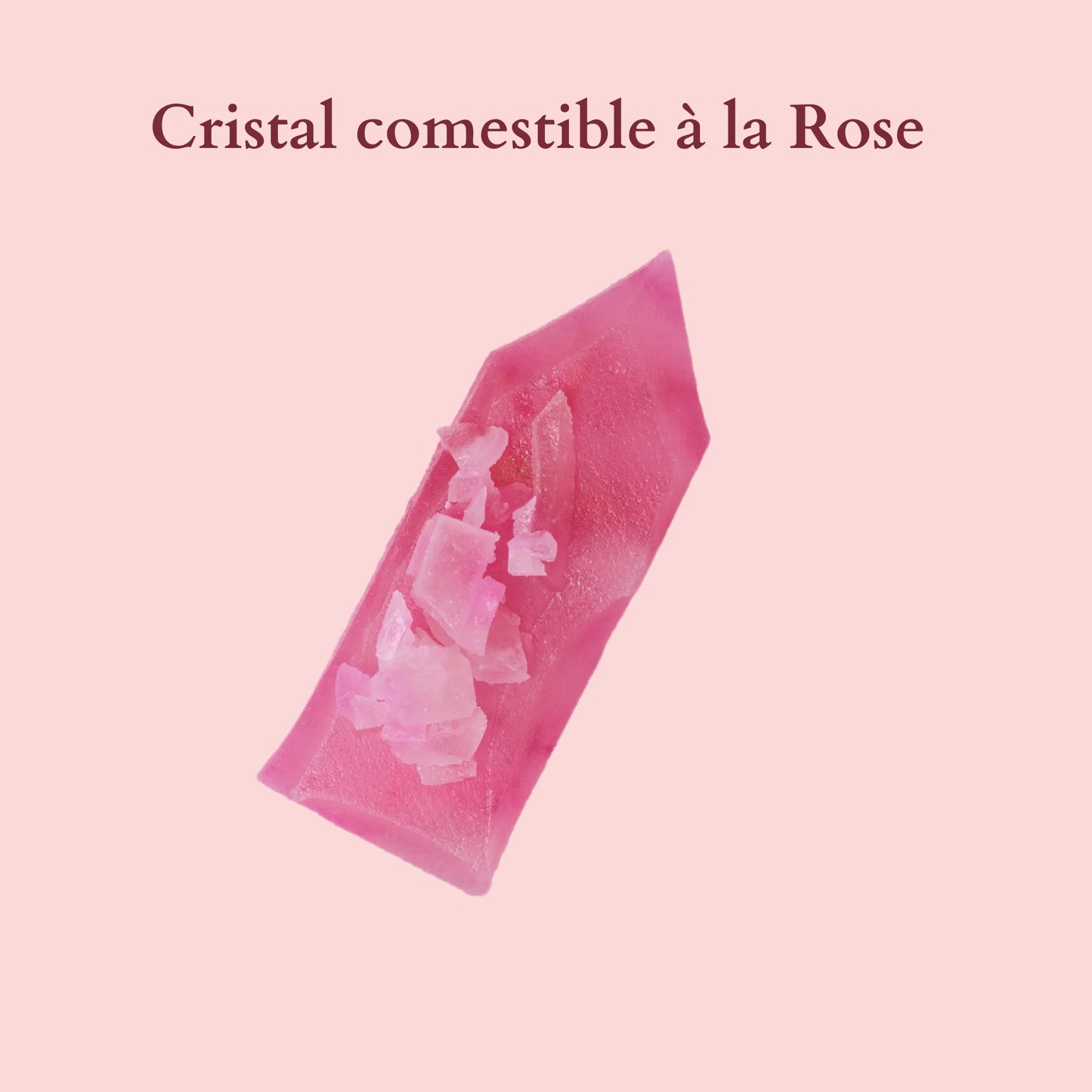 Rose edible crystal
