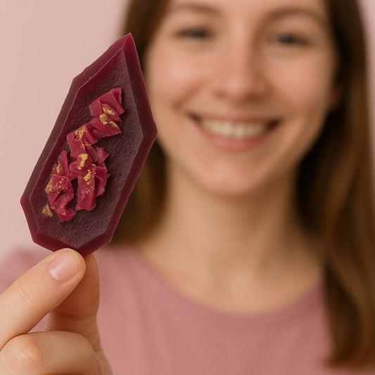 Edible blueberry crystal