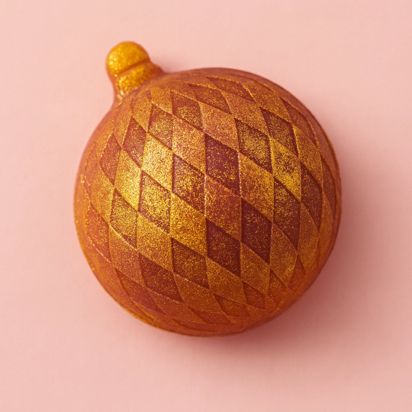 Demi sphère de Noël  - Barbe à papa et coeur Framboise